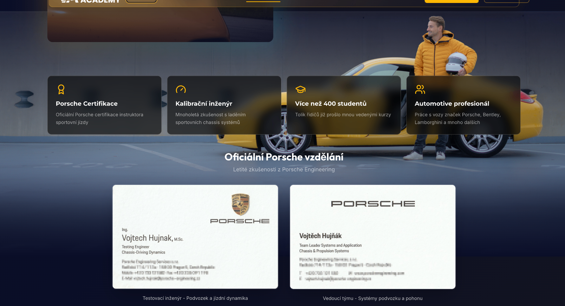 voitech.academy — sekce